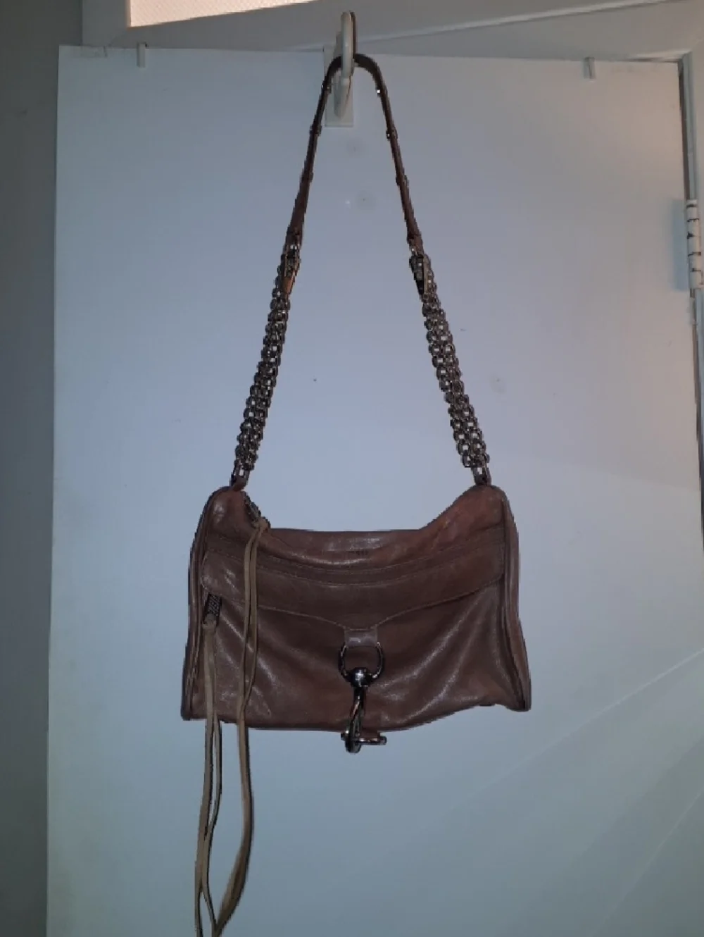 Rebecca Minkoff Cognac Leather MAC Crossbody with Silver Hardware - Picture 4 of 15